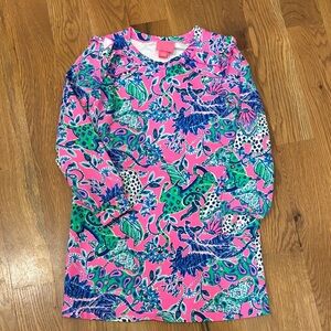 Lilly Pulitzer Pink and Blue Kids Casual Dress